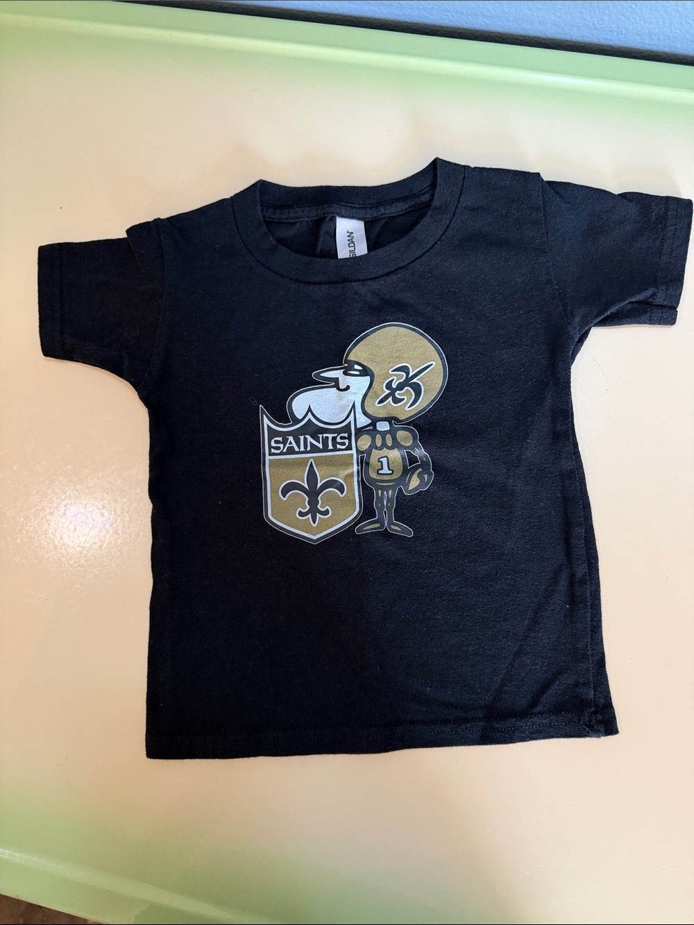 Kids Black N.O. Saints Graphic Tee